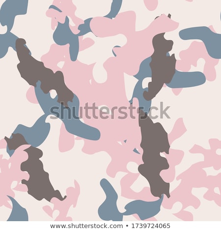 ストックフォト: Blue And Pink Camouflage Masking Vector Pattern