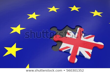 Foto d'archivio: United Kingdom Puzzle Pieces European Union
