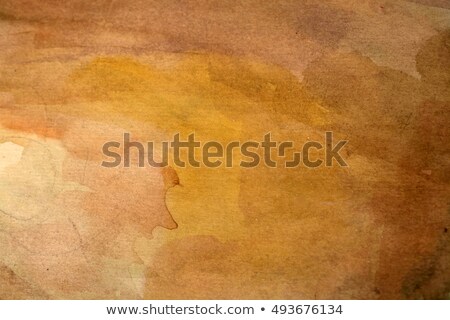 Stock photo: Abstract Orange And Brown Watercolor Background