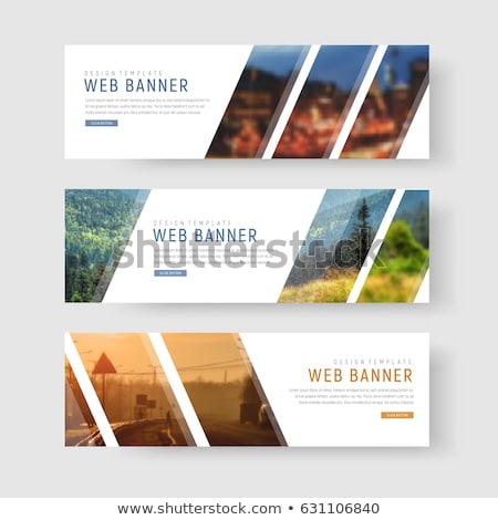 Foto stock: Traveling - Line Design Style Vector Web Banner