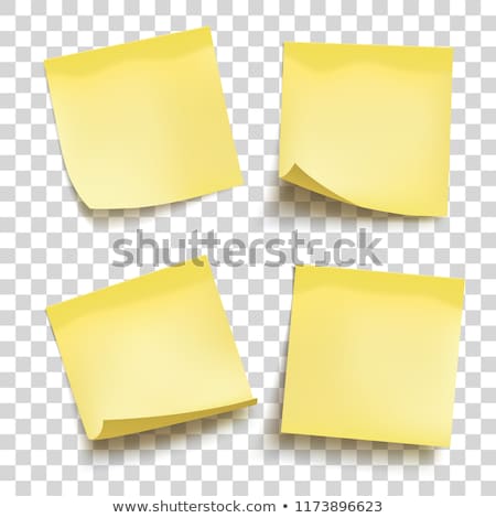 Foto d'archivio: Yellow Postit Set