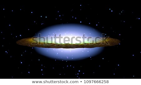 [[stock_photo]]: Sombrero Galaxy Is An Spiral Galaxy In The Constellation Virgo