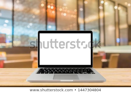 Stock photo: Computer Device With Screen On Table Workplace