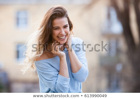 Foto stock: Portrait Of A Happy Woman