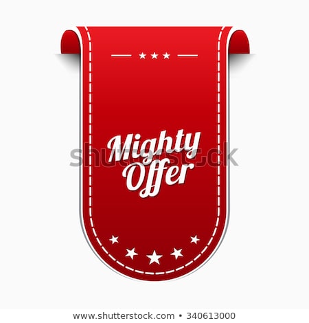 Сток-фото: Mighty Offer Red Vector Icon Design