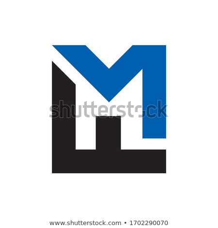 Foto stock: Logo Design For Fashion Apparel Business  Alphabet M Designed With Womans Neckline