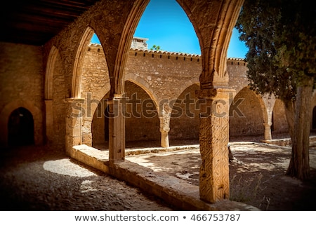 Zdjęcia stock: Courtyard Of Medieval Ayia Napa Monastery Ayia Napa Cyprus