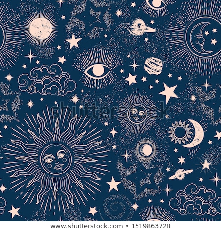 Stock photo: Alien Seamless Pattern