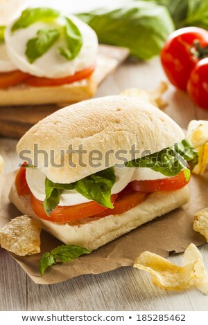 Stock fotó: Sandwiches With Ciabatta And Mozzarella