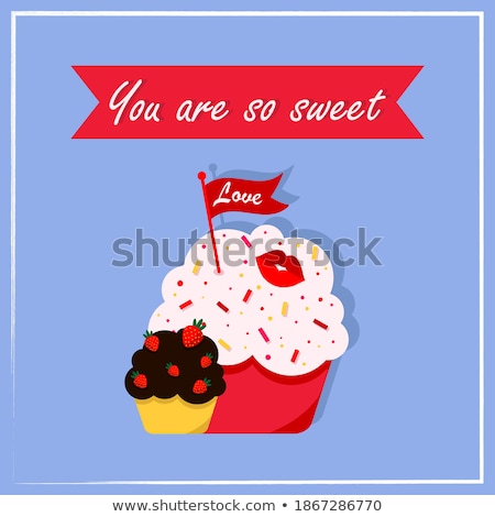 Stock photo: Card For Congratulation Or Invitation With Red Hearts And Red Ro