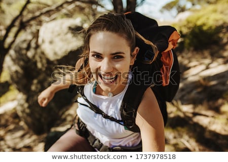Stock photo: Female Mountaineer