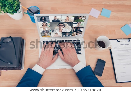 Stock photo: Businessman Seeing A Client