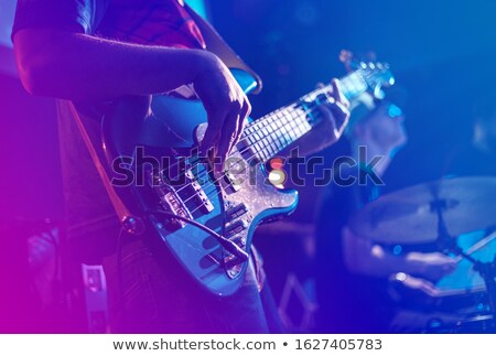 Stockfoto: Lues · gitarist · close-up