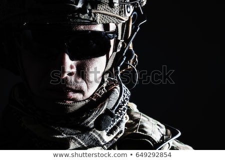 Foto stock: Portrait Of Soldier