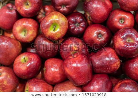 Stock fotó: Maroon Apples Closeup