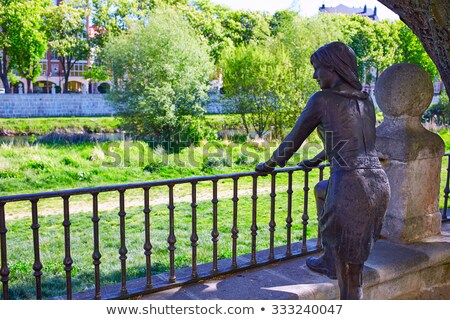 Stock photo: Burgos Paseo Espolon Park In Castilla Spain