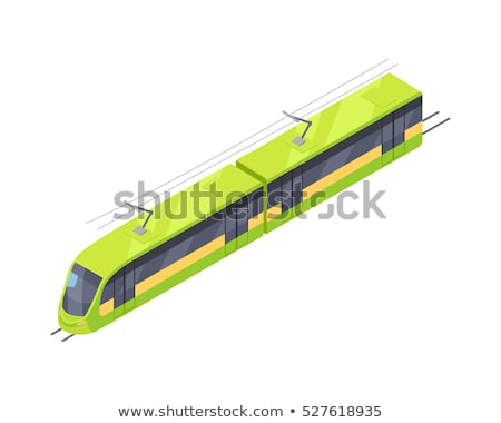 [[stock_photo]]: Tramway Vector Icon In Isometric Projection