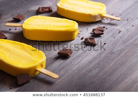 Stock fotó: Apricot Chocolate Sorbet