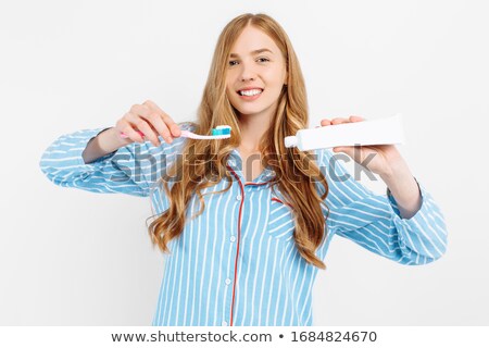 Stockfoto: Toothpaste Isolated On White Background