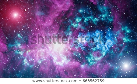Zdjęcia stock: Astronaut In Outer Space Nebula On The Background