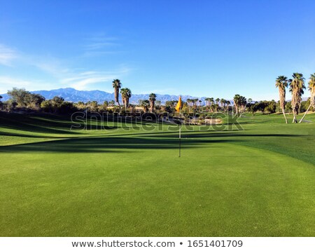 ストックフォト: Golf Course Fairway And Fantastic Sky