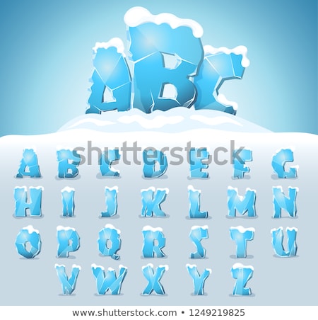 Foto stock: Broken O U Font Letters