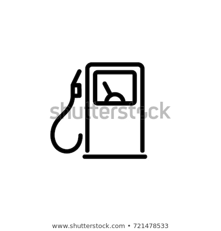 Foto stock: Gas Station Icon Vector Outline Illustration