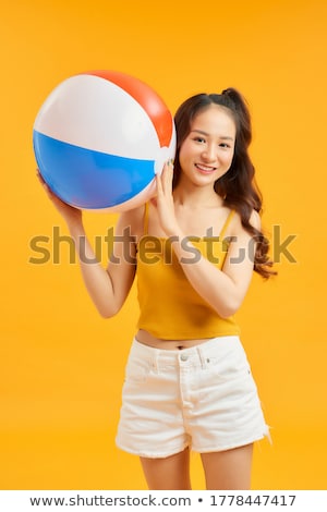 ストックフォト: Holding A Ball