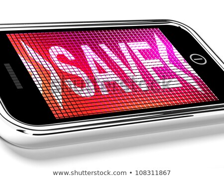 [[stock_photo]]: Sale Monitor Showing Promotion Discount And Reduction Online