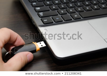 [[stock_photo]]: Hand With An Usb Flash