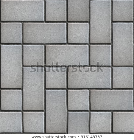 Foto d'archivio: Gray Figured Paving Slabs Which Imitates Natural Stone