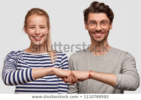 Zdjęcia stock: Two Female Friends On White Background