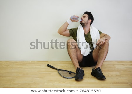 Foto stock: Exhausted Squash Players