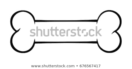 Dog Bone Cartoon Drawing Simple Design Stock foto © HitToon