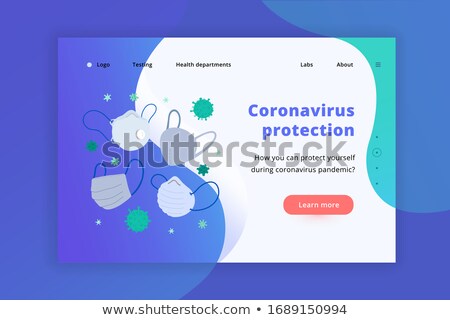 Zdjęcia stock: Coronavirus Symptoms Landing Page