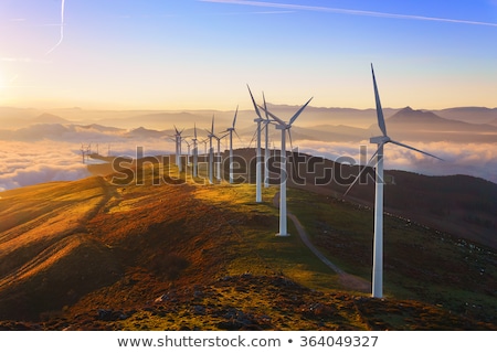 Stockfoto: Landscape And Wind Turbine