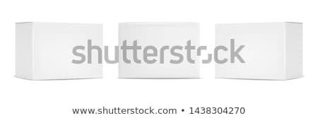 Stockfoto: Blank Folding Advertising Booklet Isolated On White Background