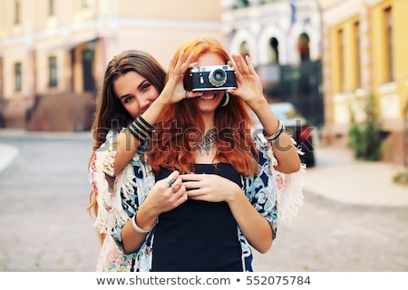 Stok fotoğraf: Portrait Of The Beautiful Young Girl On The Nature 2