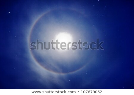 Halo Around The Moon - Photo Stockfoto © pzAxe