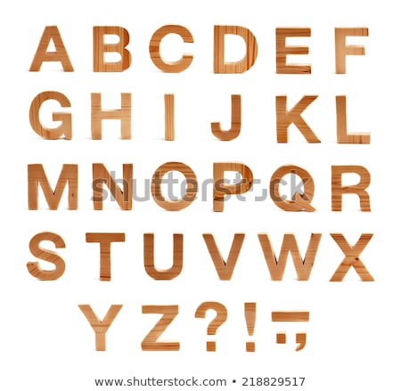 Stock photo: Wooden Text Letters When