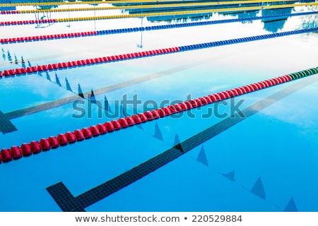 ストックフォト: Empty Swimming Pool With Lane Markers
