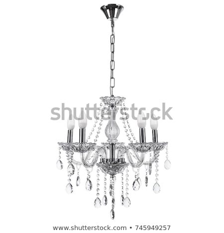 Stockfoto: Chrystal Chandelier With Black Background