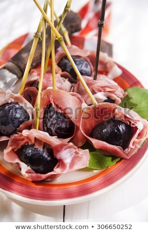 Skewer Ham And Figs Stock photo © Fotografiche