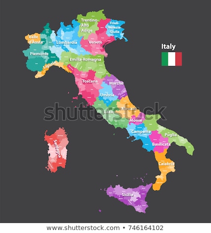 Stok fotoğraf: Map Of Italy Livorno