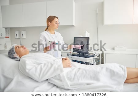 Stock fotó: Two Attractive Blond Ladies In A Beauty Salon