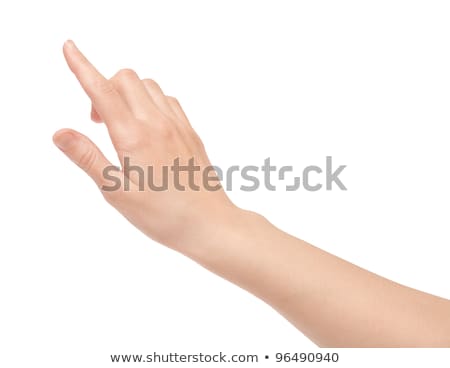Stock photo: Woman Hand Pressing Digital Buttons