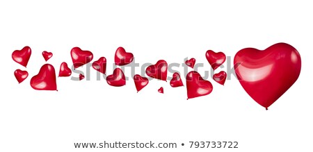 Stock photo: Fancy Balloon Flying On White Background