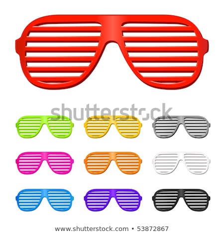 Red Shutter Shading Glasses Stock photo © Kraska