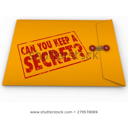 Can You Keep A Secret Zdjęcia stock © iQoncept
