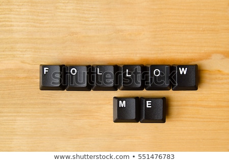 Сток-фото: Follow Me Button Key